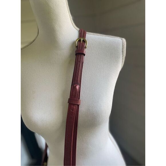 Jp Ourse Traveler Leather Crossbody Bag Organizer Shoulder Bag Red Everyday - Picture 6 of 14